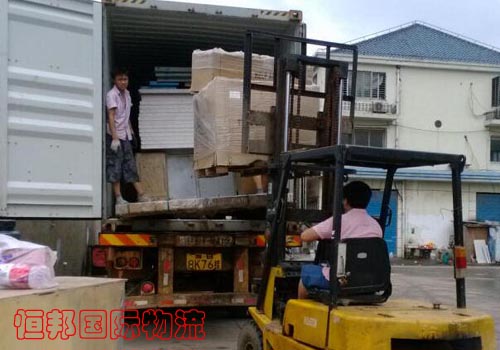 上海建材出口到柬埔寨装柜